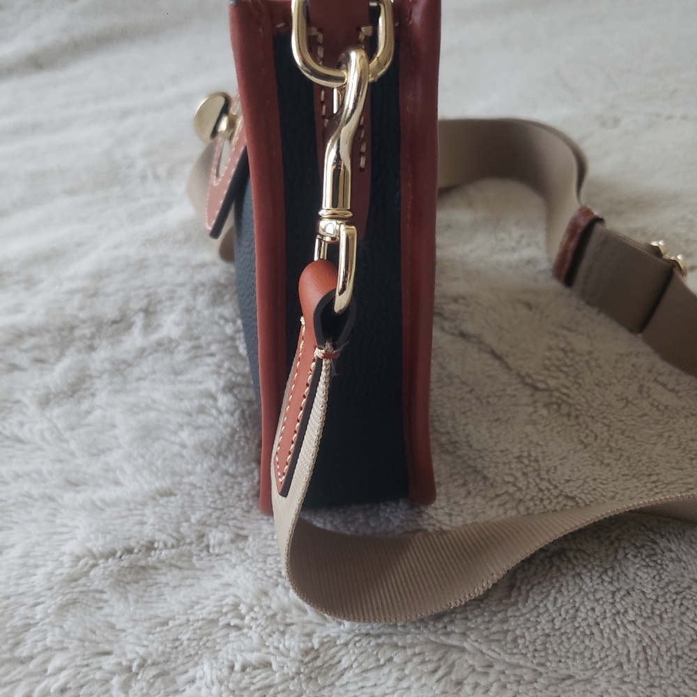 Dooney & Bourke Black and Brown Crossbody Bag - Picture 2 of 10